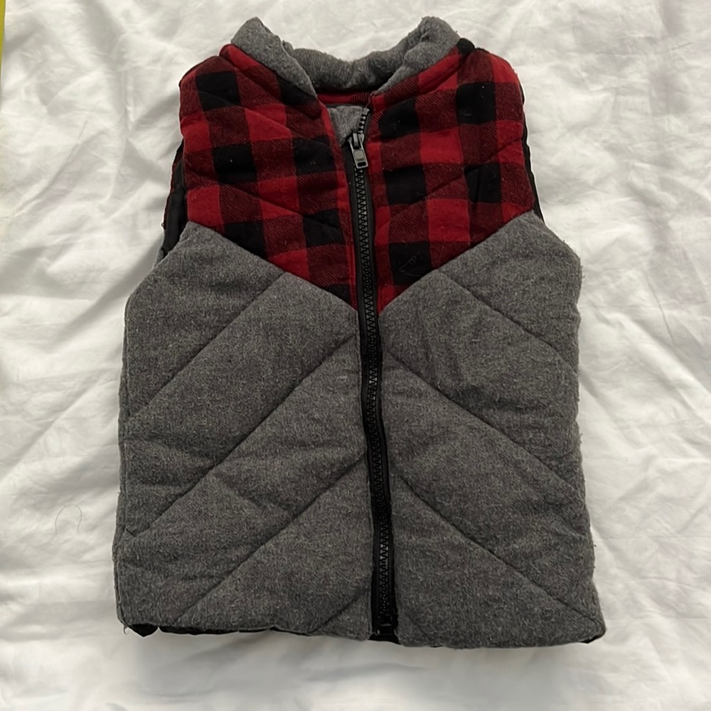 💖 Buffalo Plaid Christmas Zippered vest